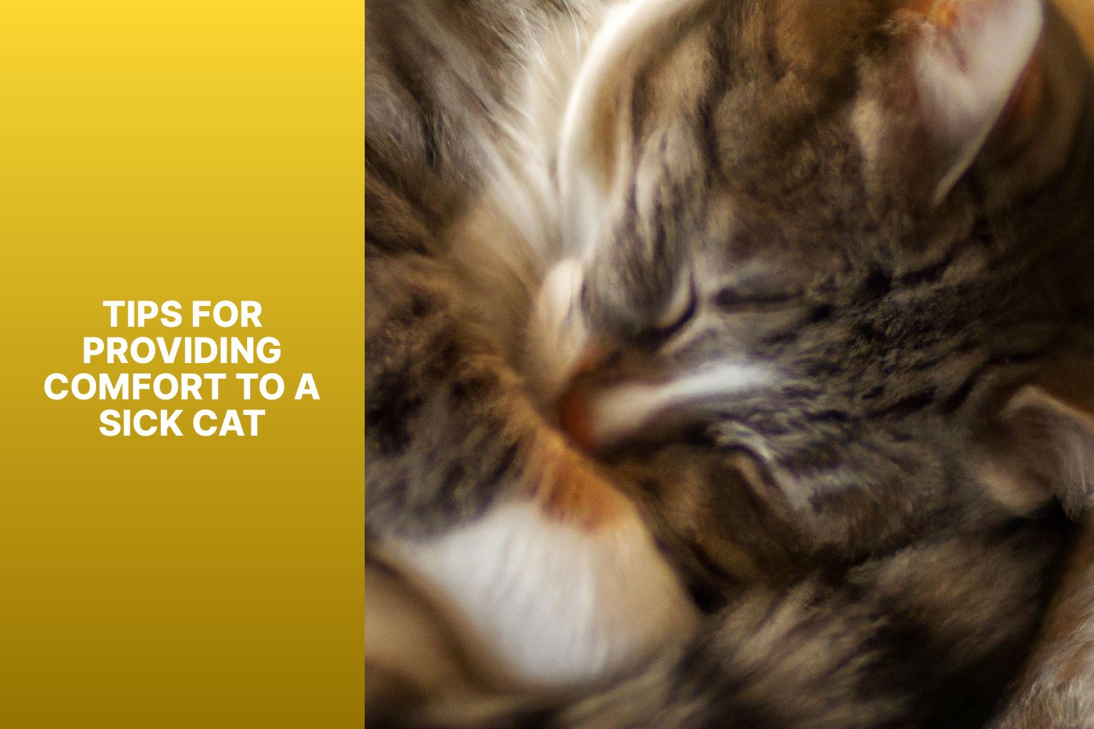 Tips for Providing Comfort to a Sick Cat - cat sleeping positions when sick 