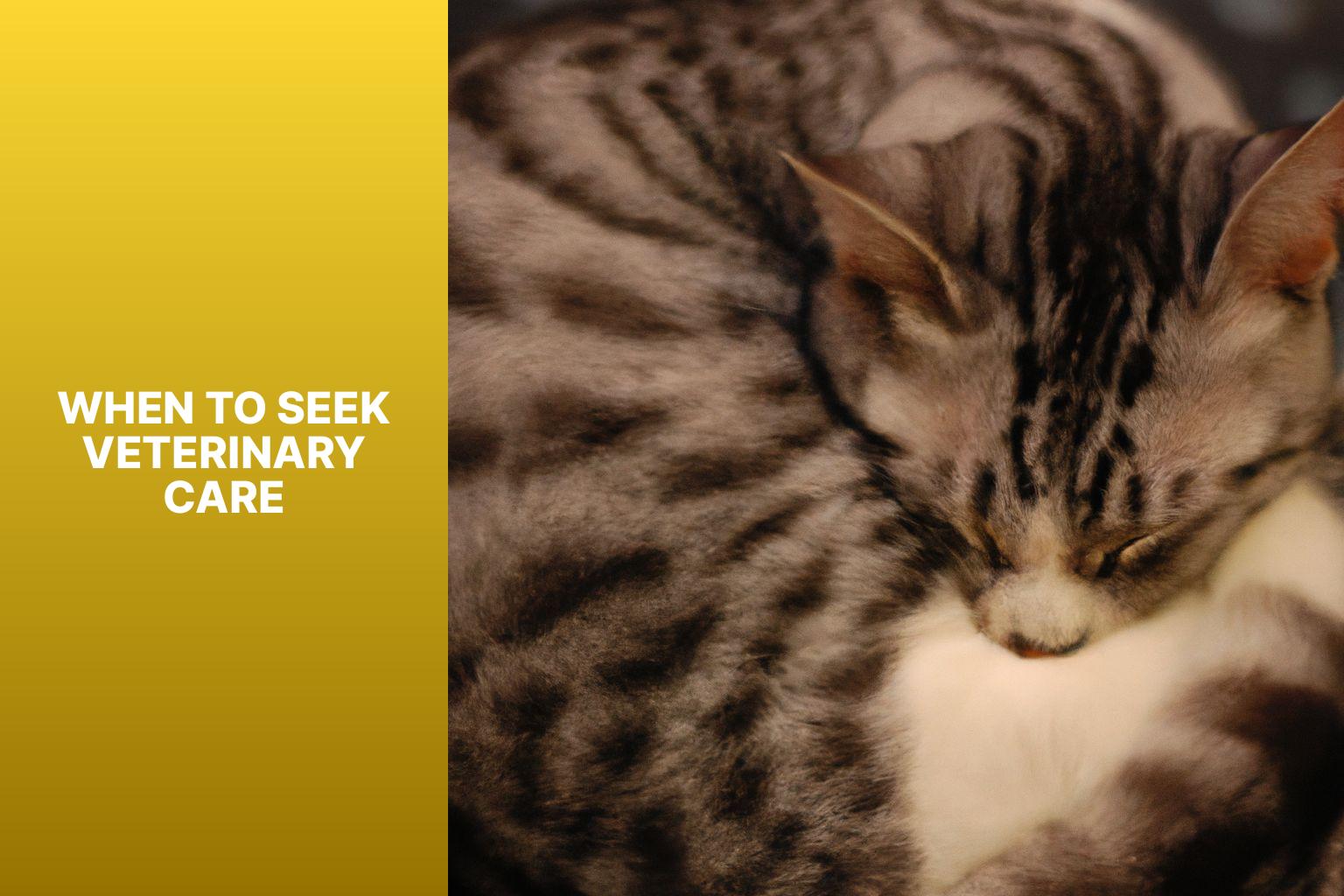 When to Seek Veterinary Care - cat sleeping positions when sick 