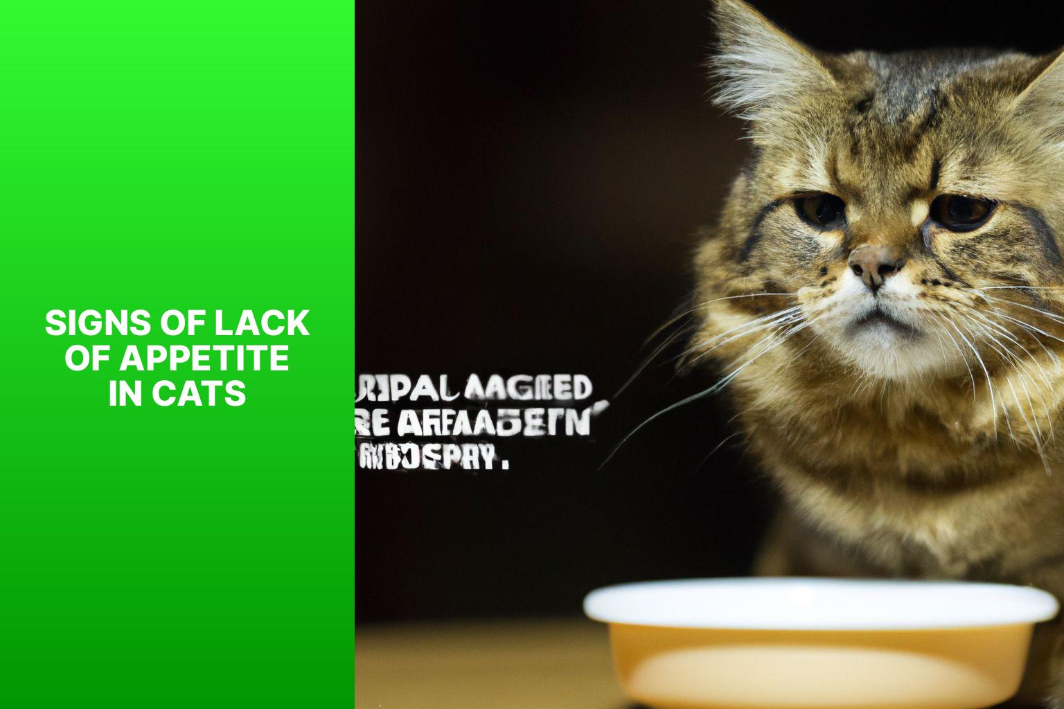 Signs of Lack of Appetite in Cats - how long can a cat go without eating 