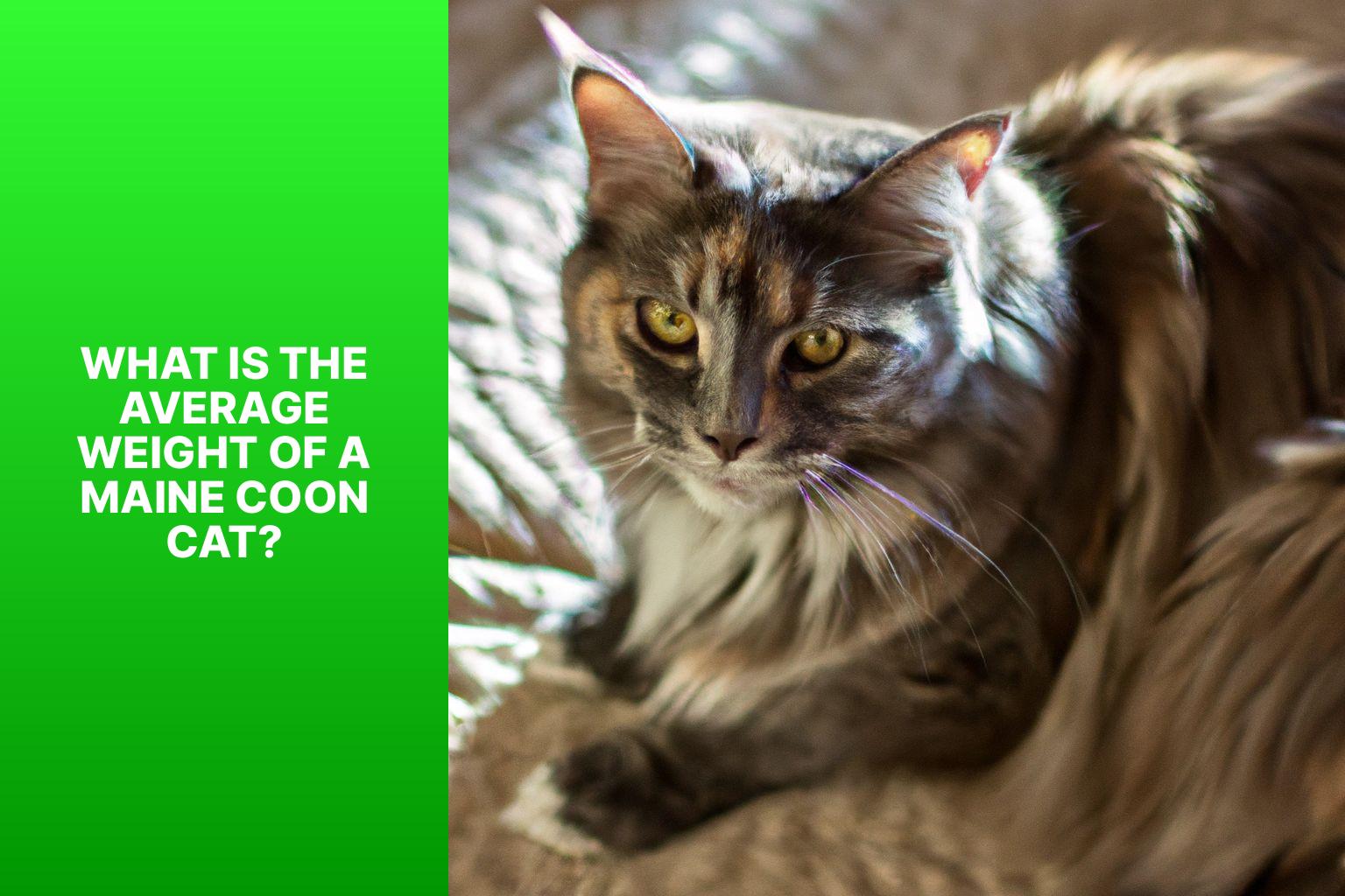 What is the Average Weight of a Maine Coon Cat? - how much does a maine coon cat weigh 