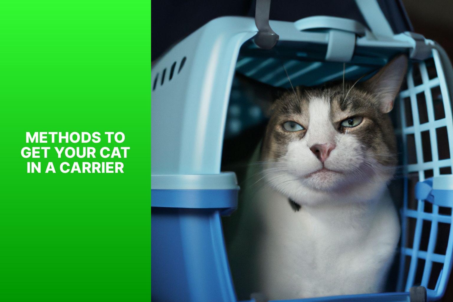 Methods to Get Your Cat in a Carrier - how to get cat in carrier 