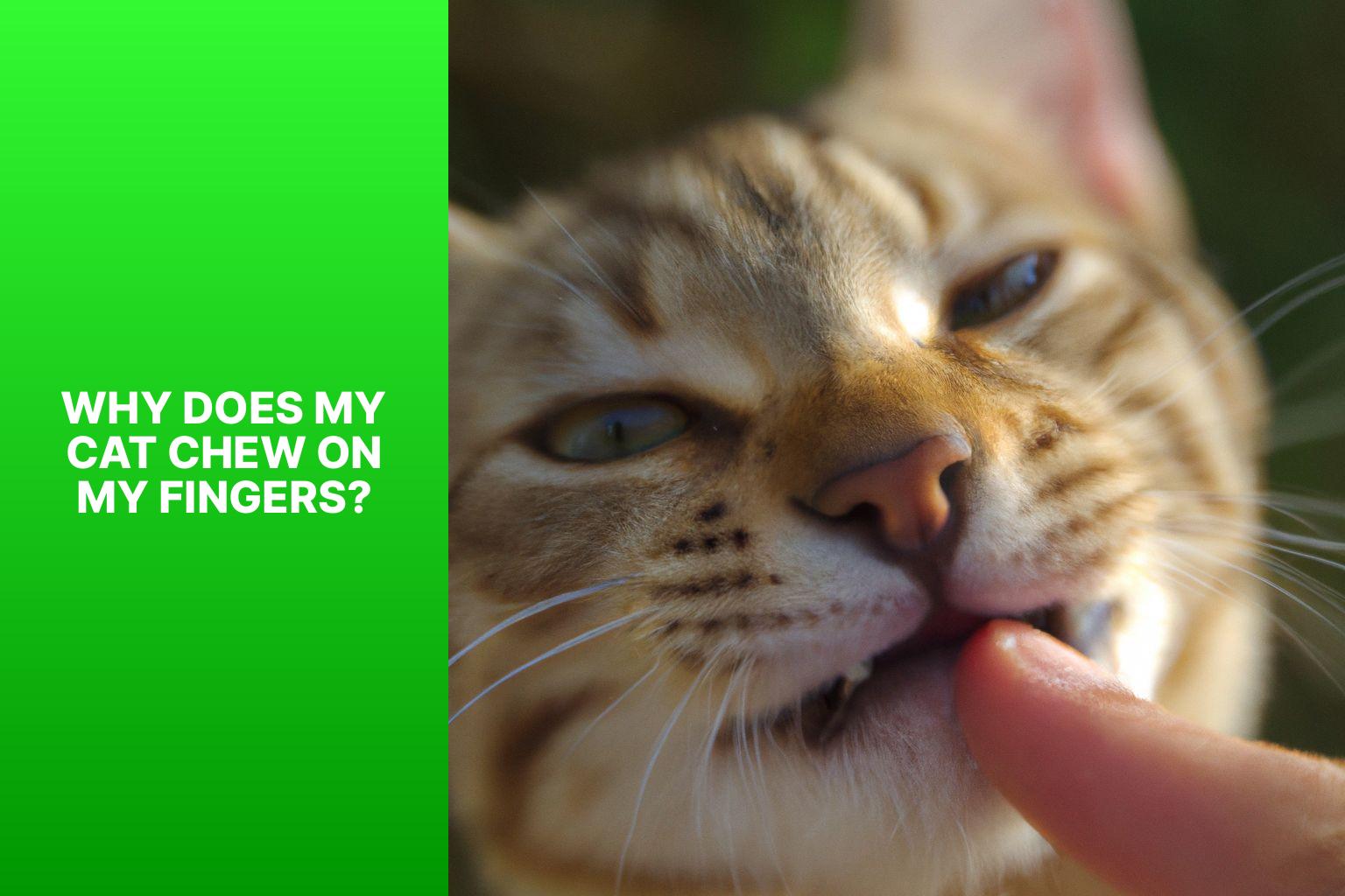 Understanding the Reasons Behind Your Cat's FingerChewing Behavior