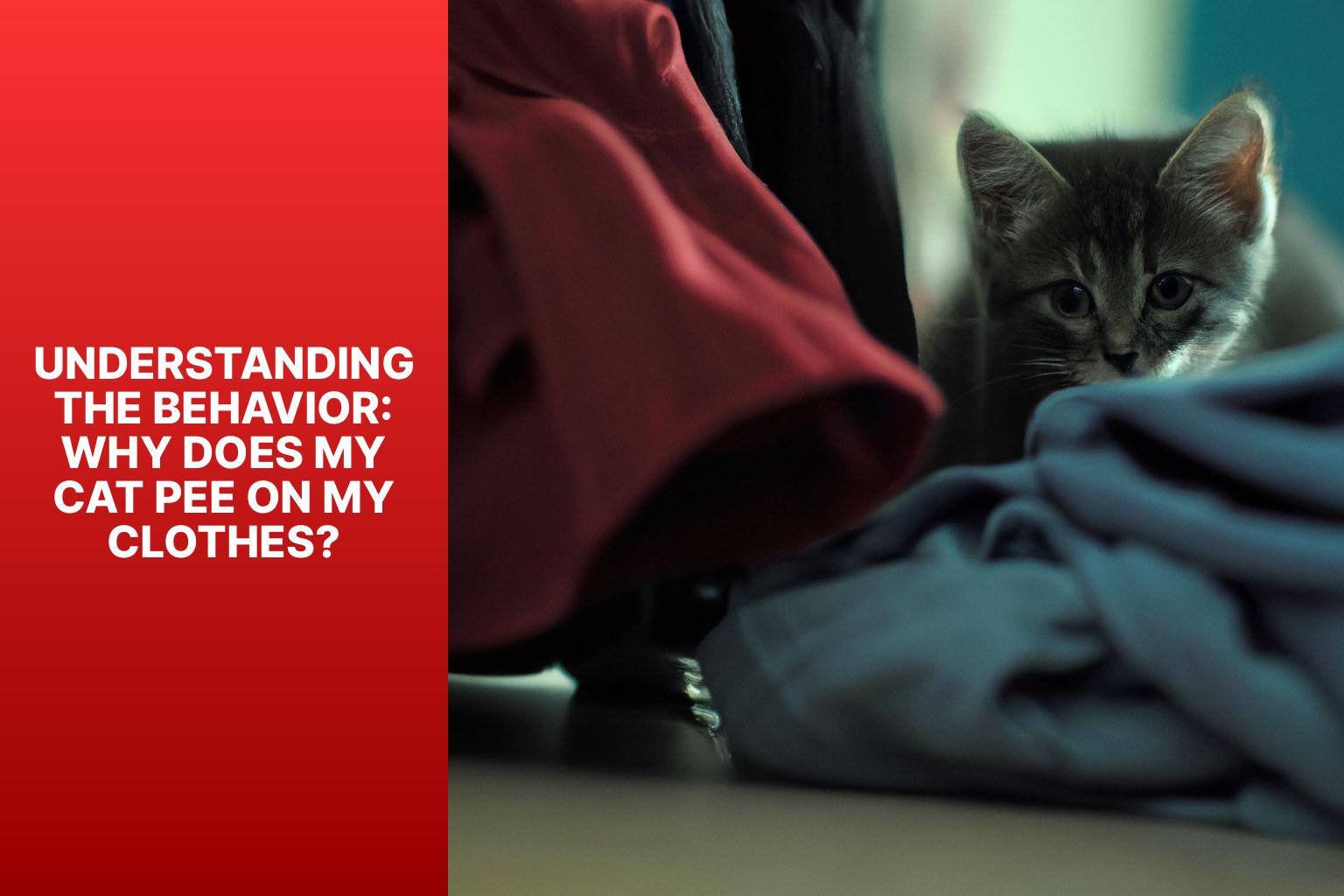 Understanding the Reasons Behind Why My Cat Pees on My Clothes All