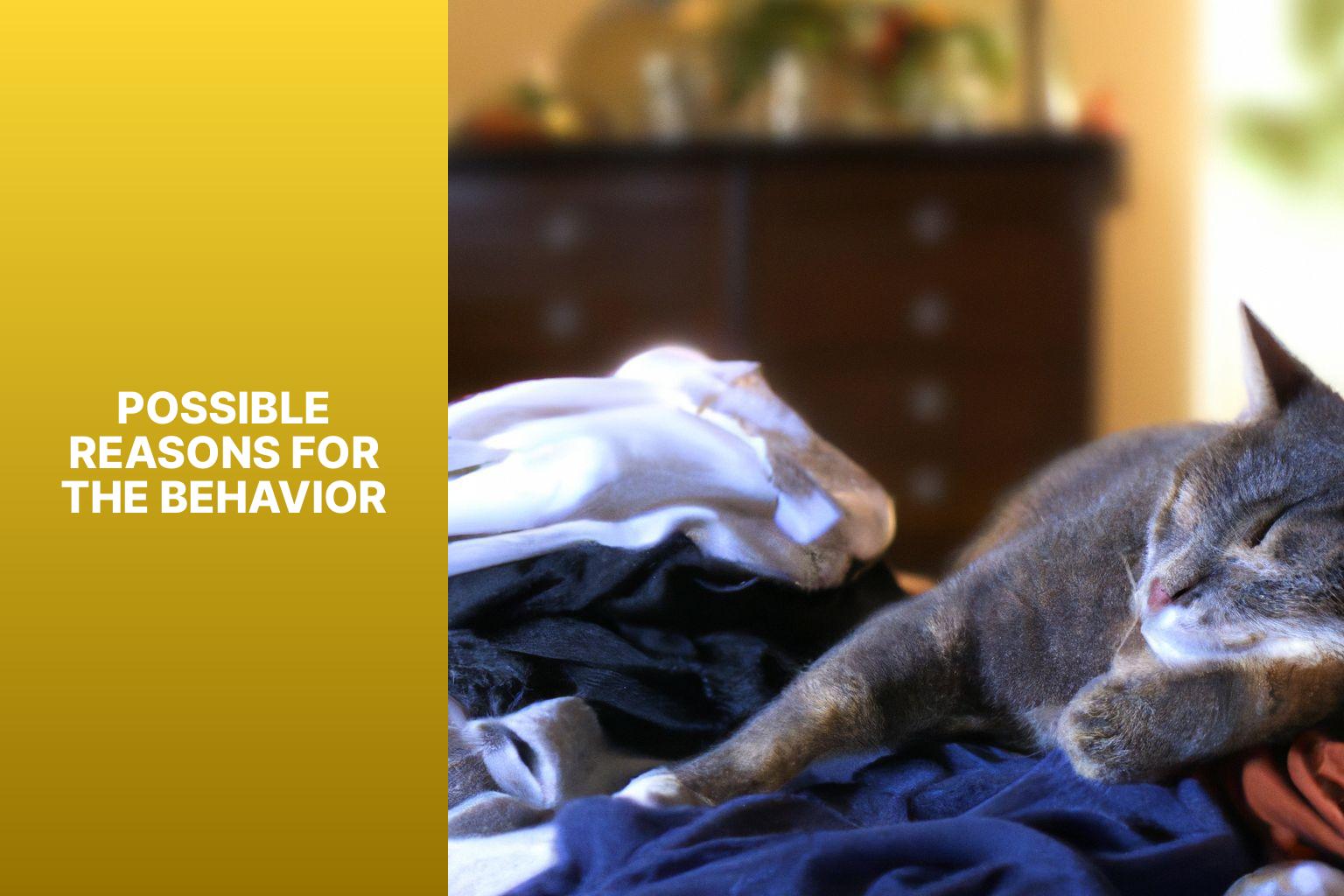 Possible Reasons for the Behavior - why does my cat pee on my clothes 