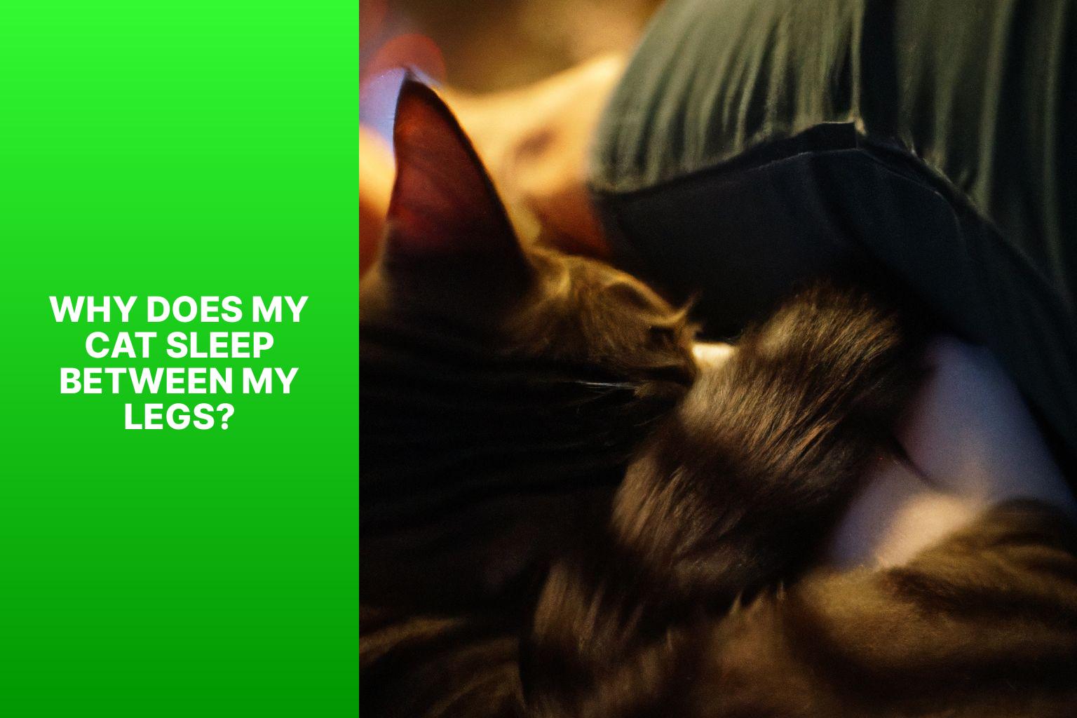 Why Does My Cat Sleep Between My Legs? - why does my cat sleep between my legs 