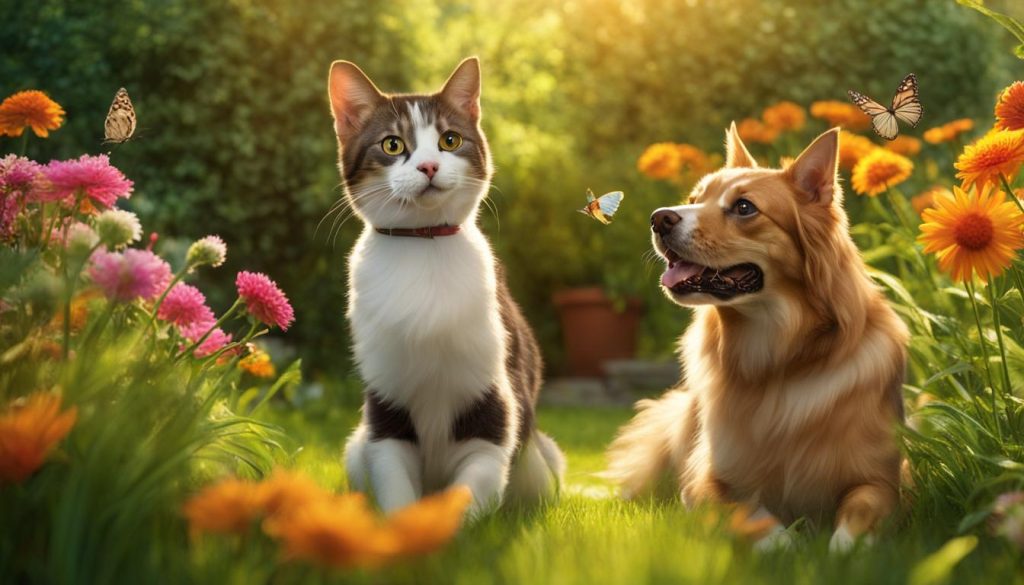 European Shorthair Cat and Dog